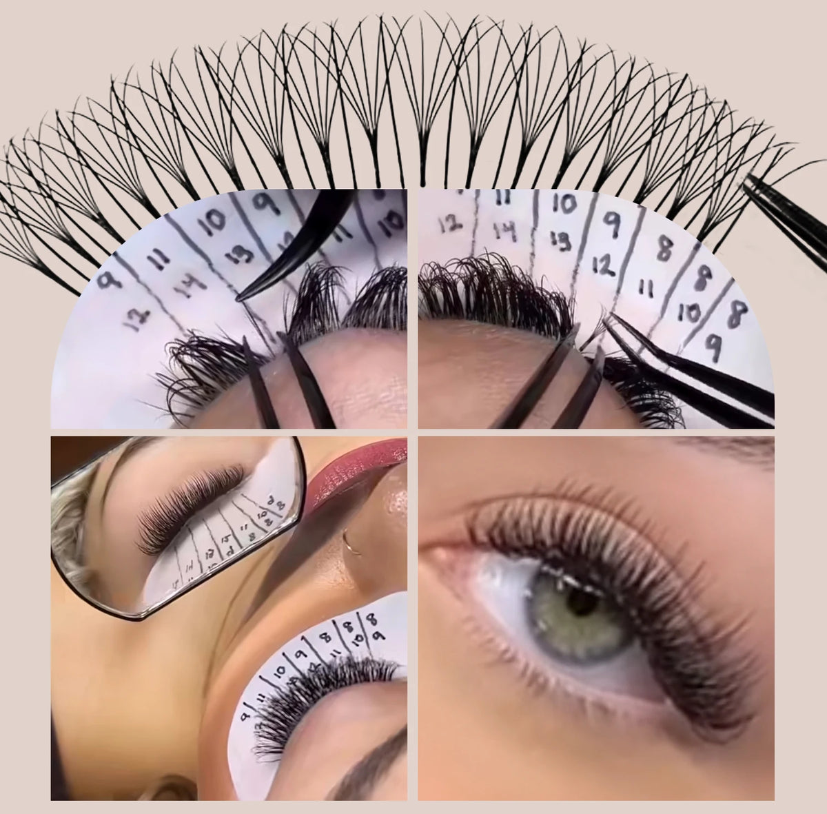 Abonnie  Fluffy Classic Lashes Extensions Premium Individual Eyelashes Extensions Volume Cilios All Szie