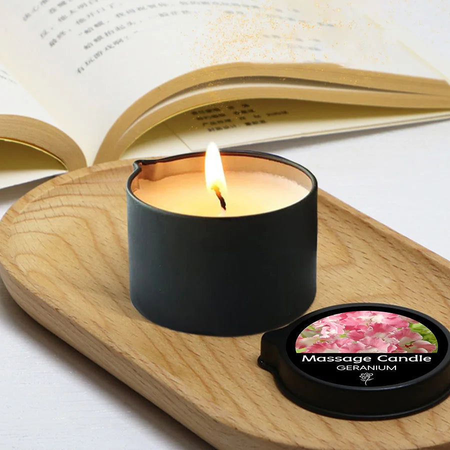 1PC Massage Oil Candles，Luxury Aromatherapy Candles，for Stress Relief and Skin Moisturizing，SM Product Scented Candle Body Oil