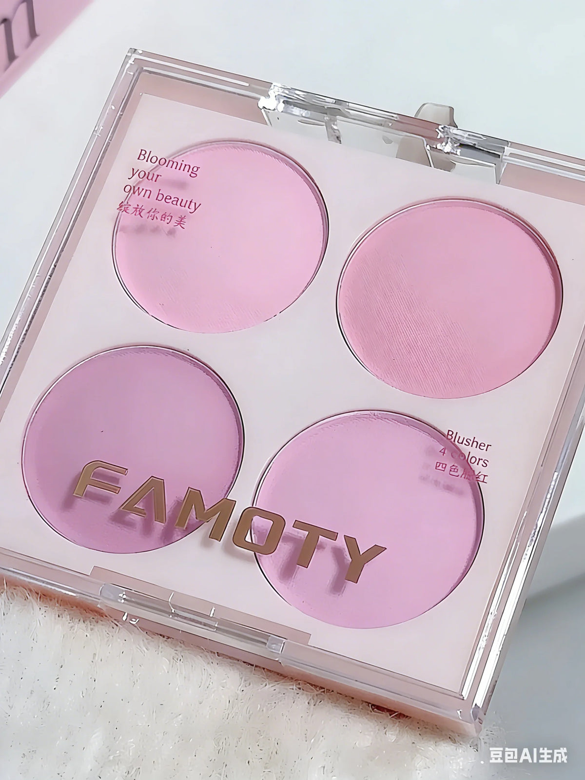 4 Colors Matte Blush Powder Set - Sweet Warm Tone Face Makeup Cheek Brightener Cosmetic Illuminator for Enhanced Facial Beauty
