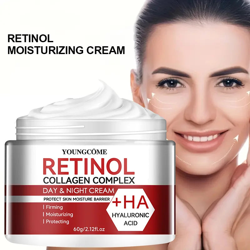 Retinol Collagen Facial Care Moisturizing Cream Deep Hydration  Suitable for dry Aging Face Cream Moisturizing Skin Repair