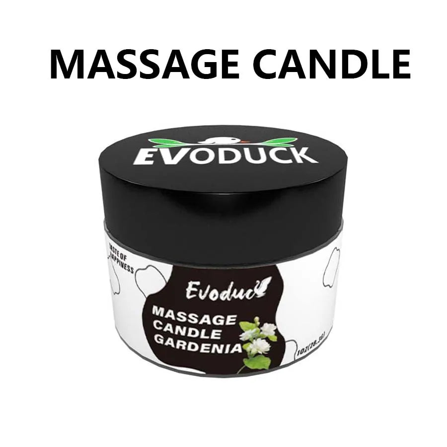 Massage Oil Candle Jasmine Soy Wax Low Temp Melt Pour Skin Care Moisturizing Relaxing Warm Spa Bath Couples Gift Women Christmas