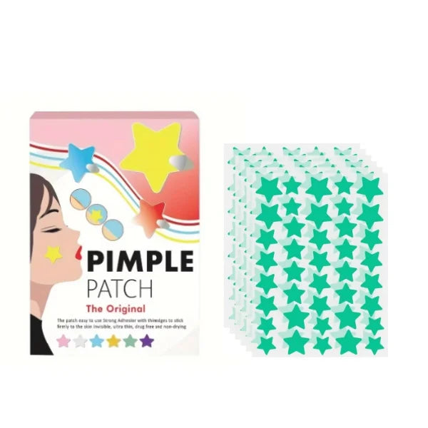40 pieces of multi-color star acne patches, facial acne patches, concealer acne patches, and pimples patches, ultra-thin.