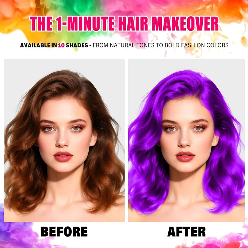 New Hair Color Spray 30ml Temporary Diy Hair Dye Spray Halloween Party Costume Instant Hair Styling Spray Disposable Hair Tools