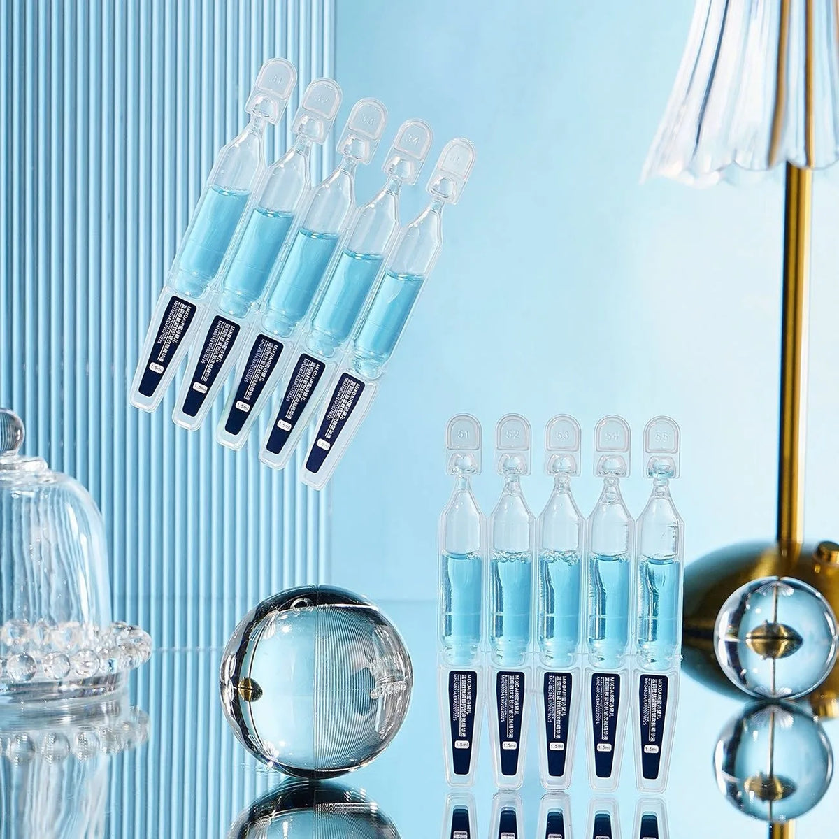 Anti Wrinkle Serum with Astaxanthin 30 Vials - Face Lifting & Firming Ampoules for All Skin Types - Skincare