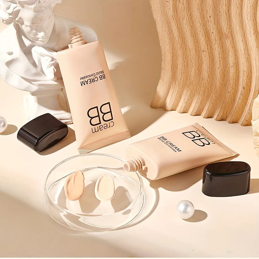 BB Cream Concealer, Lasting Moisturizing, Nude Makeup Liquid Foundation Isolating Cream, Water Light CC Cream