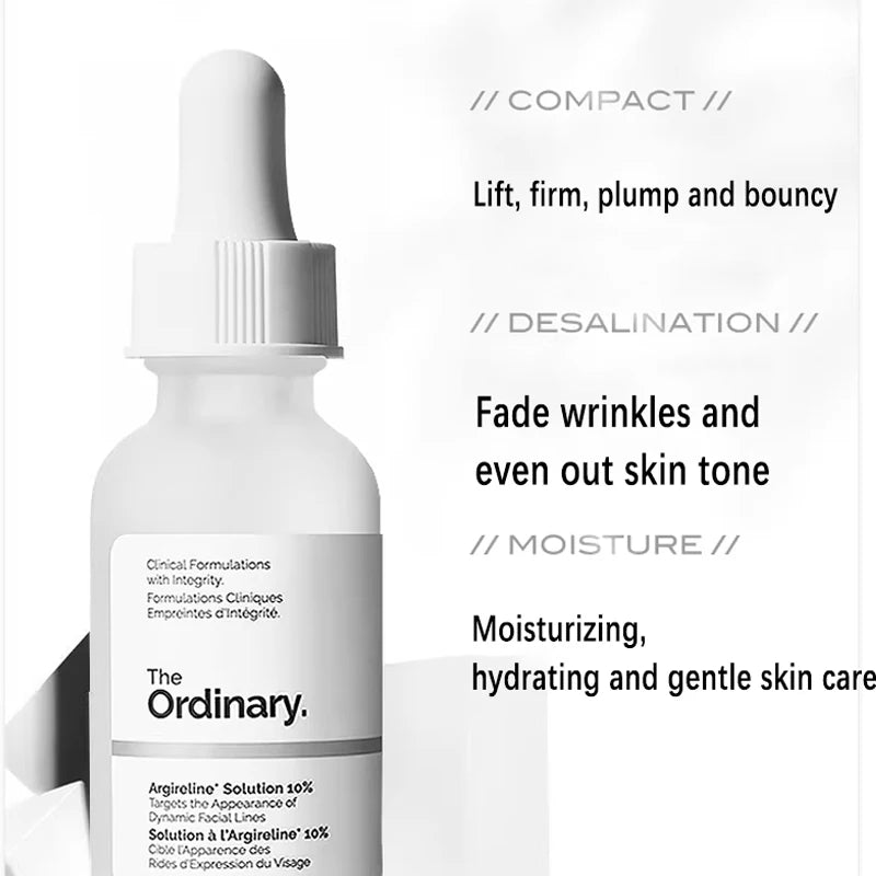 Argireline Solution 10% for Reducing Fine Lines Facial Lifting and Firming Essence Anti-wrinkle Fade Wrinkles and Forehead Lines