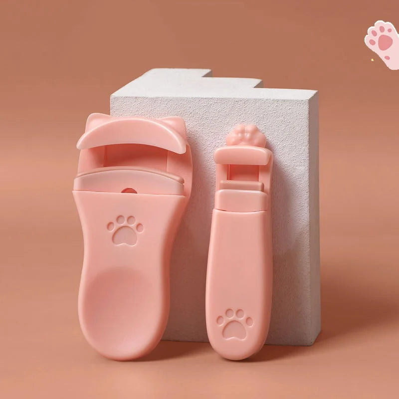 Eyelash Clip Cat Claw Eyelash Clip 1 Set Of Portable Cute Eyelash Clip Tool With Additional Silicone Pad Precision Eyelash Clip