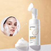 120ml BIOAOUA rice puree cleansing mousse, mild moisturizing, oil-controlling, pore-cleansing, exfoliating facial cleanser