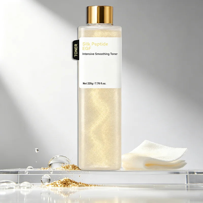 Silk Peptide EGF Smoothing Toner Revitalizing Hydrating Soothing Essence Water Improves Rough Skin Moisturizing Facial Toner