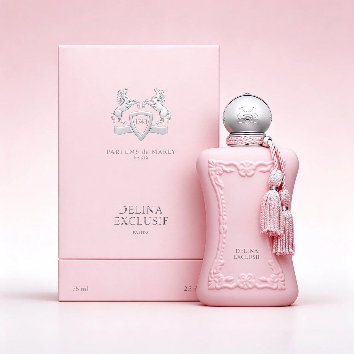 Parfums de Marly Delina Exclusif Perfume Sample 30ml for Women, Rich Floral Fragrance Spray with Incense, Vetiver & Musk