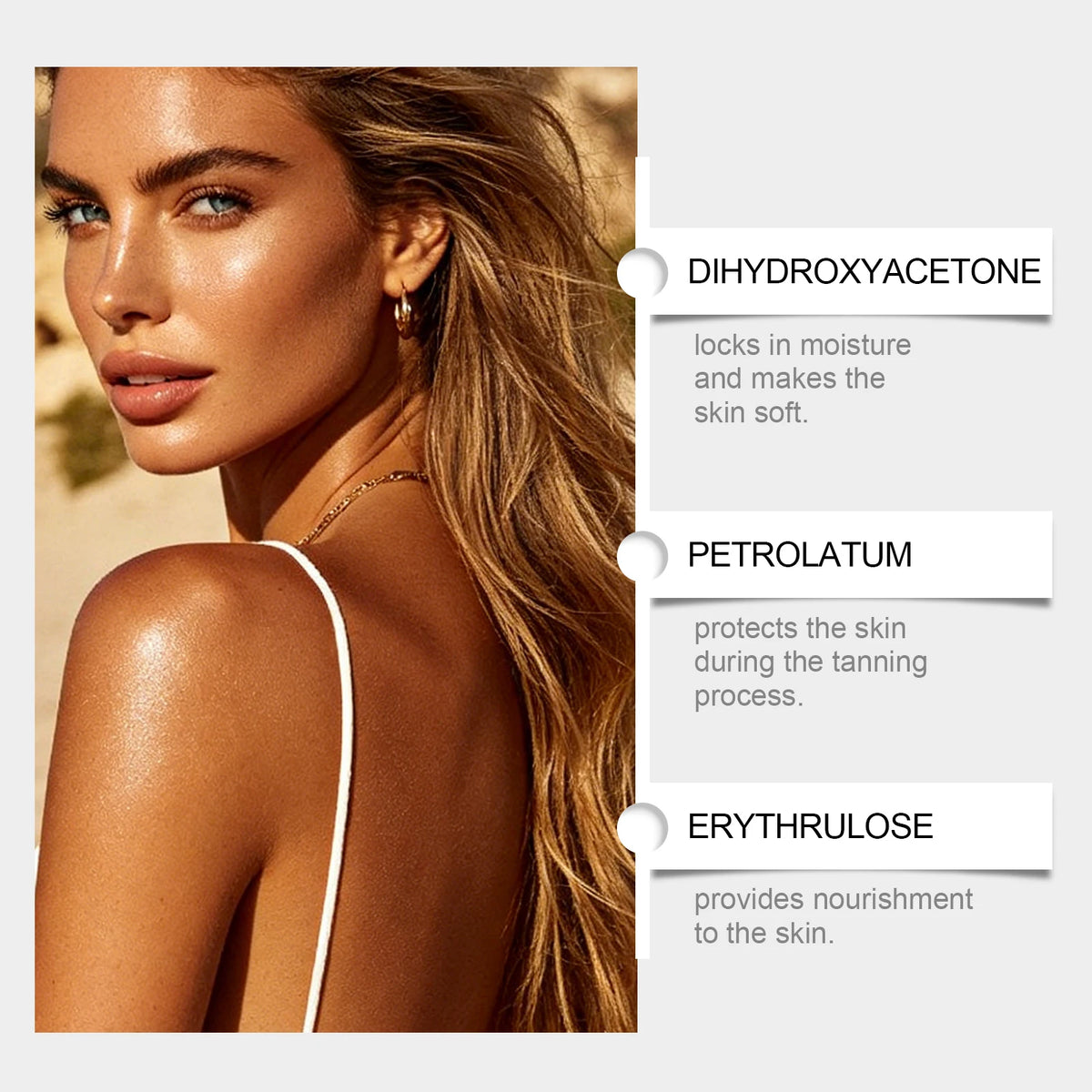 Sunless Gentle Bronze Transdermal Tanning Micro-Needle Patch 7 Patches Natural Bronze Glow for Body, Mess-Free Self-Tanner