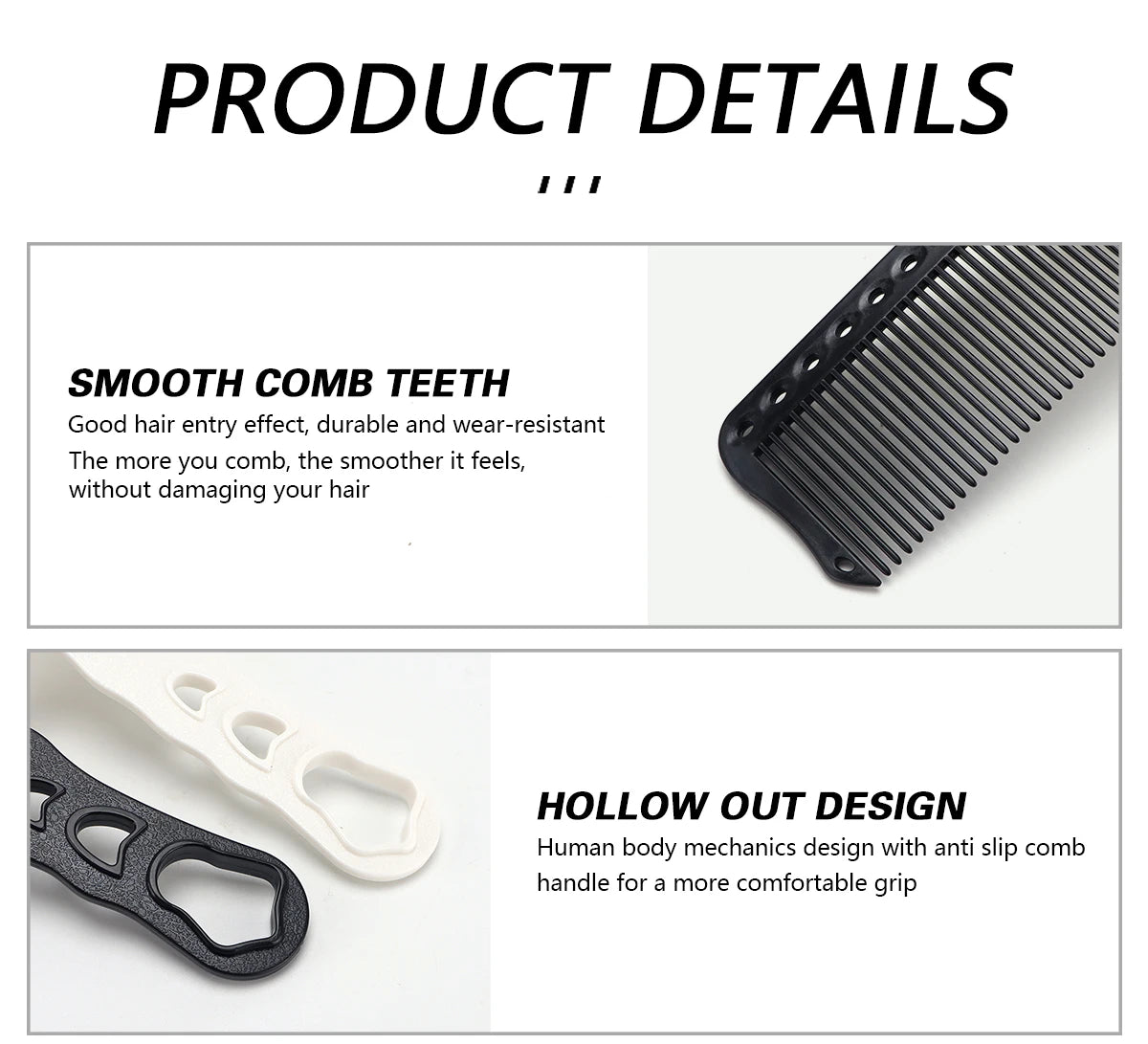 Barber Haircut Comb Hair Trimming Anti Static Comb Hair Salon Hairdressing Comb Wide Tooth Haircut Hair Trimmer Styling Tool