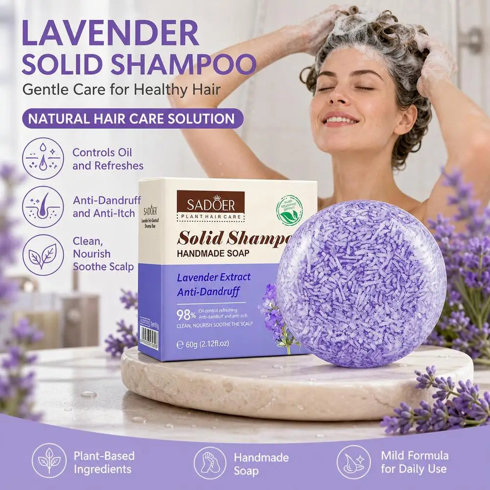 Solid Shampoo Bar Organic Plant Hair Care Soap Anti Dandruff Oil Control Nourishing Natural Handmade Shampoo Soap 60g