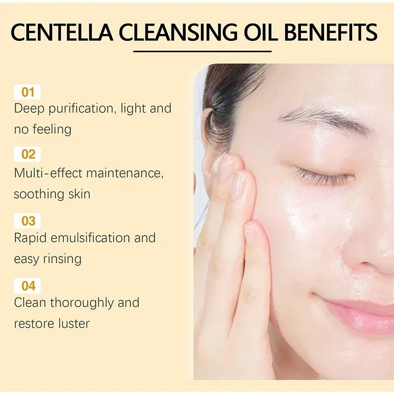 Centella Face Refreshing Foaming Cleanser,Gentle Removes Dirt,Oil Control Deep Cleansing Calming Ampoule Foam,Korean Skincare