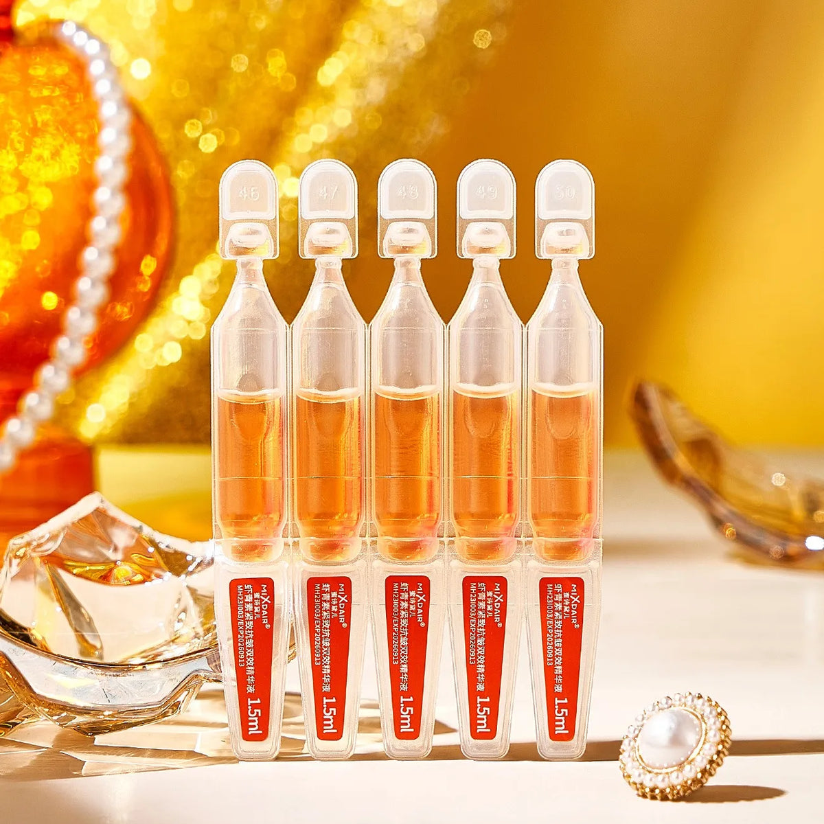 Anti Wrinkle Serum with Astaxanthin 30 Vials - Face Lifting & Firming Ampoules for All Skin Types - Skincare