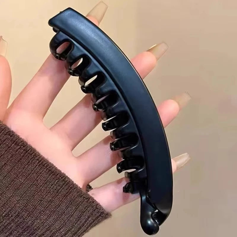 Tortoiseshell Banana Hair Clip Fish Shaped Hairpin For Women Hair Accessories Hairgrips Twist Clamp Ponytail Barrettes Headwear