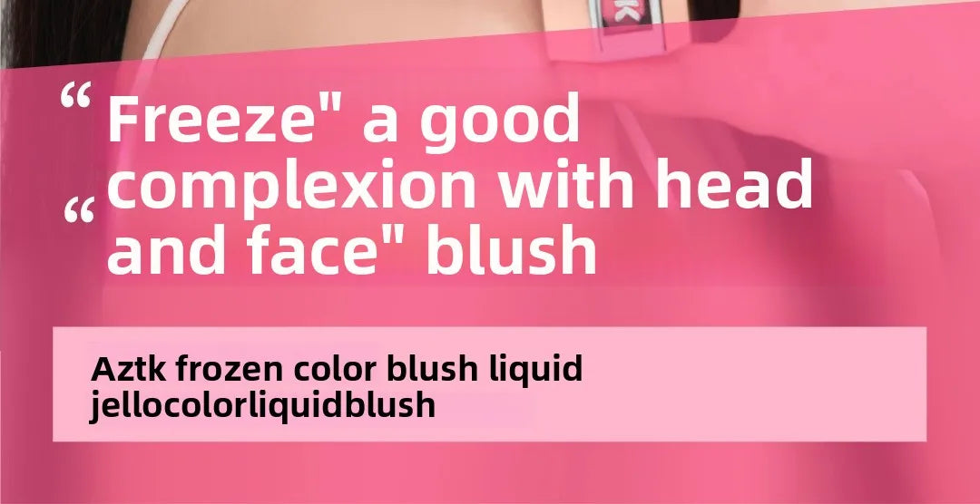 AZTK Liquid Blush Highlighter Contour Stick - Creamy Matte Natural Flush,Face Sculpting & Lifting Effect,Long Lasting Cheek Tint
