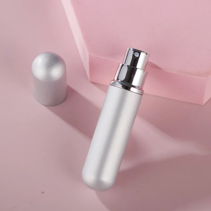 1PC 5ml Portable Mini Perfume Glass Bottle Travel Aluminum Spray Atomizer Empty Metal Parfume Atomiser Sprayer
