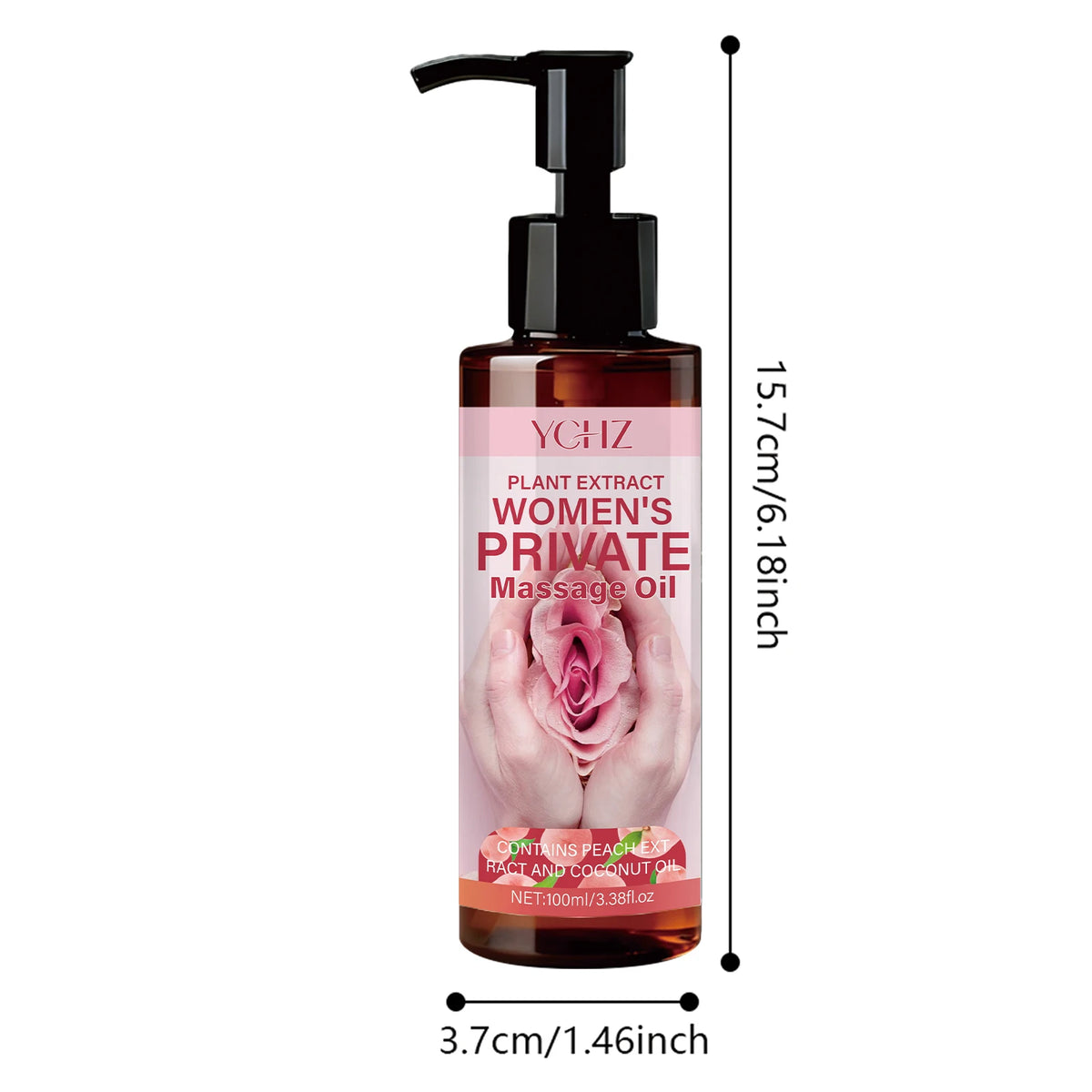 Women's Intimate Massage Oil - Long-Lasting Fragrance, Deeply Moisturizing, Gentle and Non-Irritating, Suitable for All Skin Types, Coconut Scent, Mood-Enhancing, Perfect Gift for Women