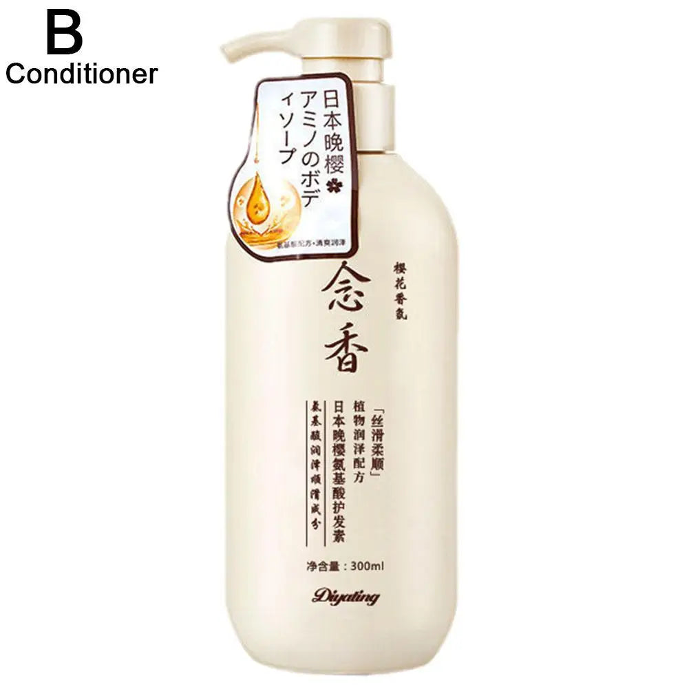 300ml Amino acid fragrant Japanese evening shampoo hair conditioner conditioner and Se hair shampoo bath lotion sham I6H9