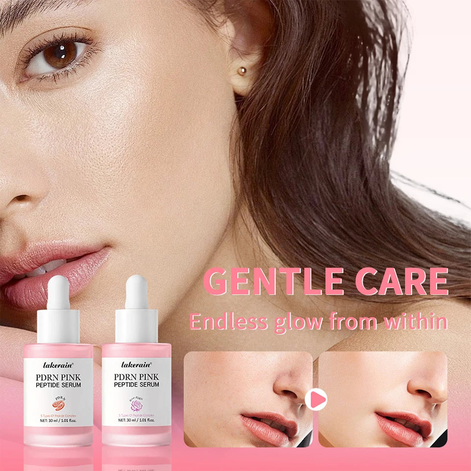 Salmon DNA PDRN Pink Peptide callage Serum Pink Glow Serum Remove Skin Darkness Hydrating Moisturizing Firming Korean Skincare