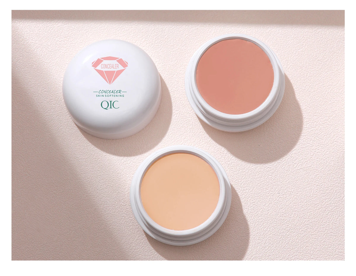 QIC Waterproof & Sweatproof Concealer Cream - Tattoo Coverage, Long-Lasting Foundation, Natural, Full Coverage, All Skin Types