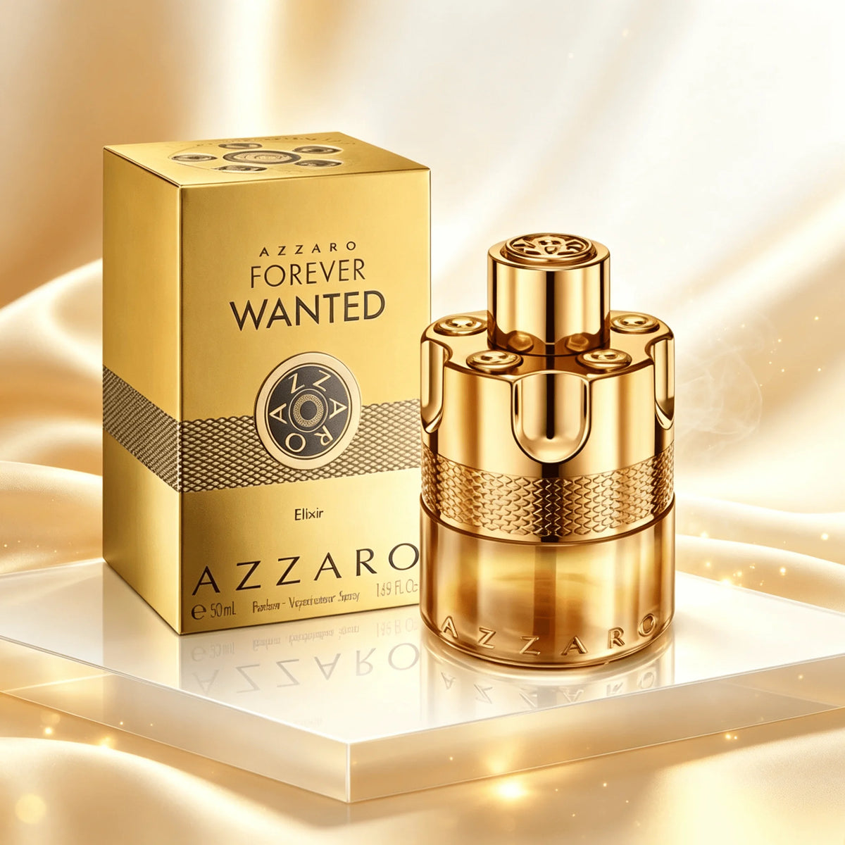 Azzaro Forever Wanted Elixir Perfume Spray 3.38 Fl Oz 100ml For Men Long‑Lasting Leather Accord Raspberry Woody Fruity Scent Natural Spray Luxury Men Fragrance Gift