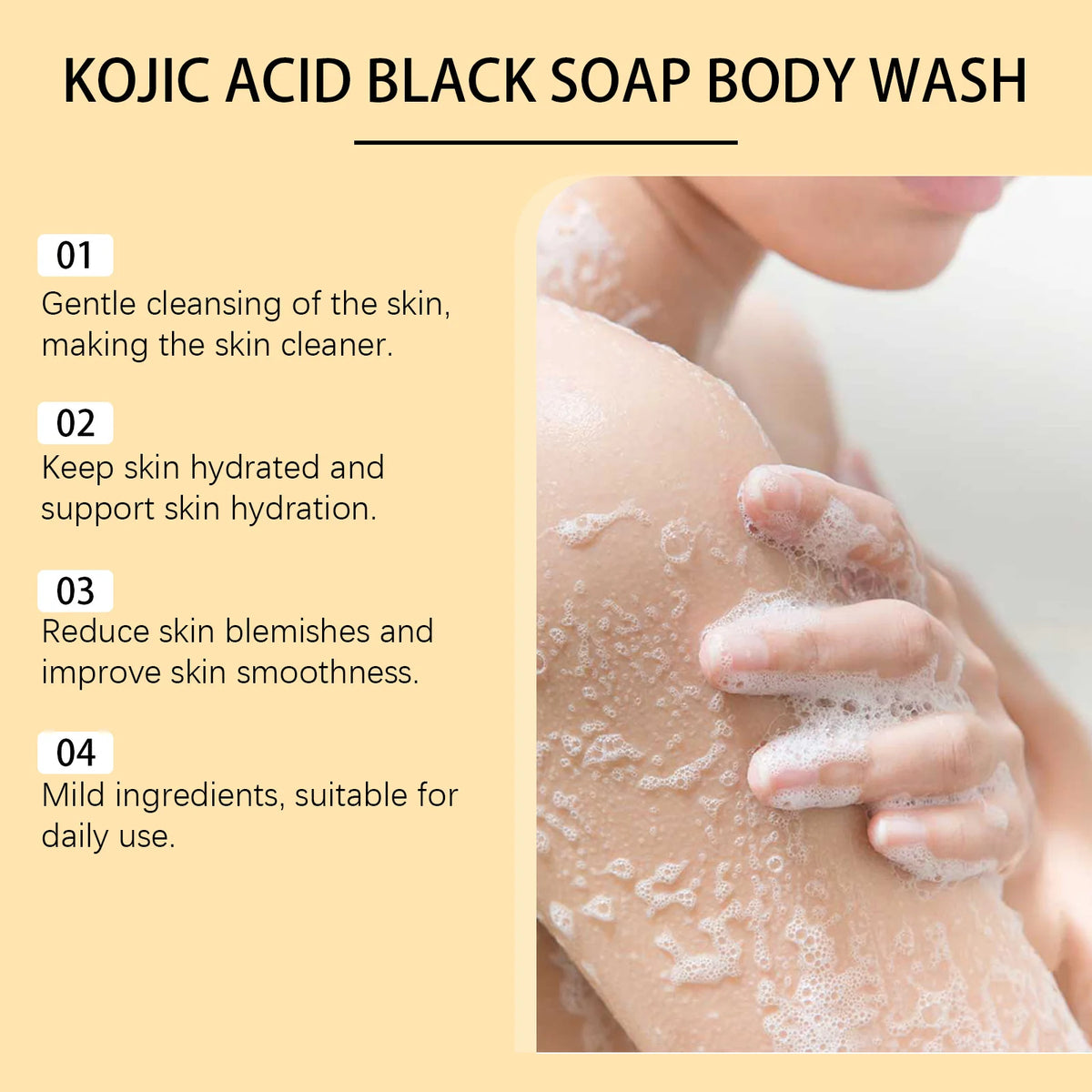 Collagen Shower Gel Brighten Body Lighten Fine Lines Oil Control Lasting Fresh Hydrating Skin Exfoliator Kojic Acid Body Wash