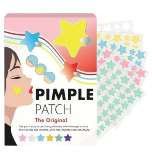40 pieces of multi-color star acne patches, facial acne patches, concealer acne patches, and pimples patches, ultra-thin.