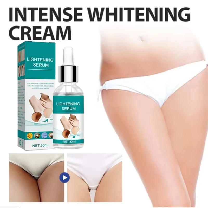 Skin Whitening Serum Private Parts Underarm Bleaching Serum Whiten Butt Knee Brighten Inner Thigh Arm Body Remove Dark Melanin