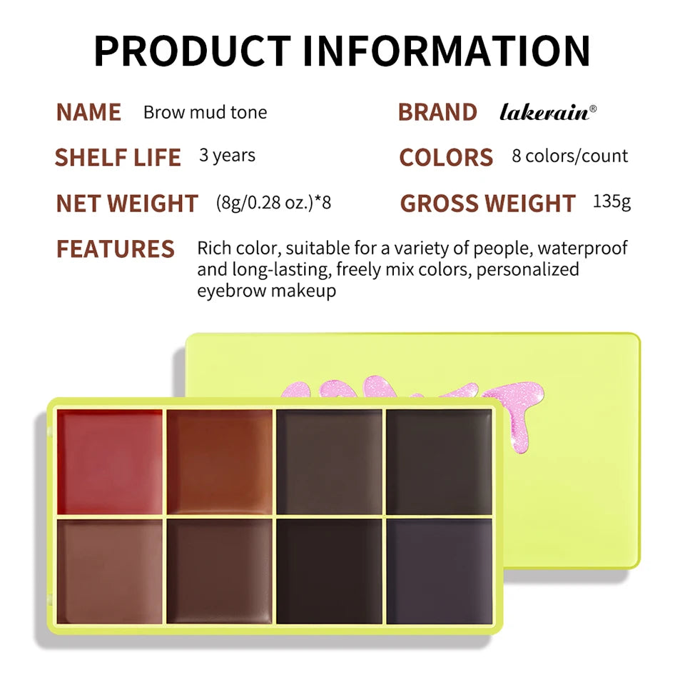 Curve Case Cream Eyebrow Cream Blush Highlighter Palette Matte Shimmer Finishes Shadow Tones Long-Lasting Cosmetics