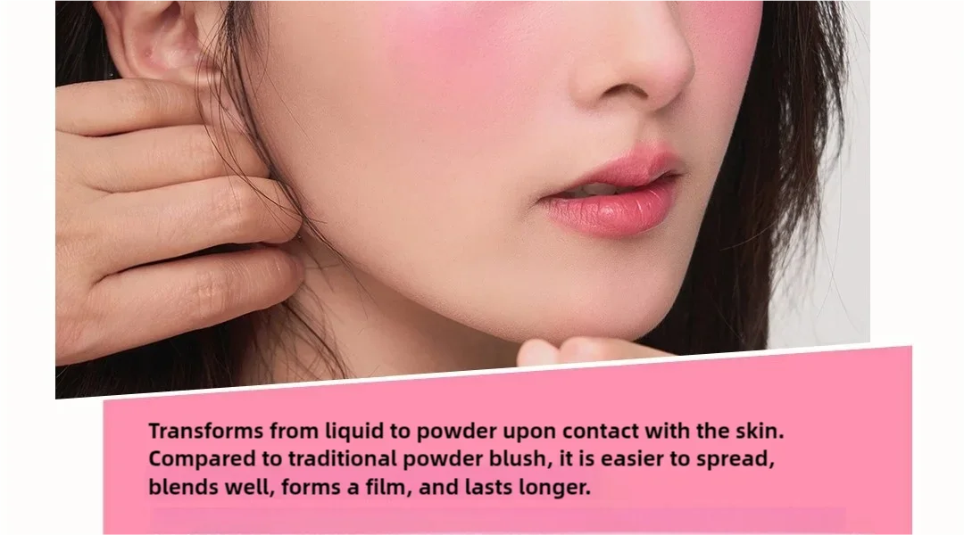 AZTK Liquid Blush Expand Shrink Matte Atmosphere Contorting Brightening Lifts Complexion Cheek Blue Cheek Purple Blush Girl