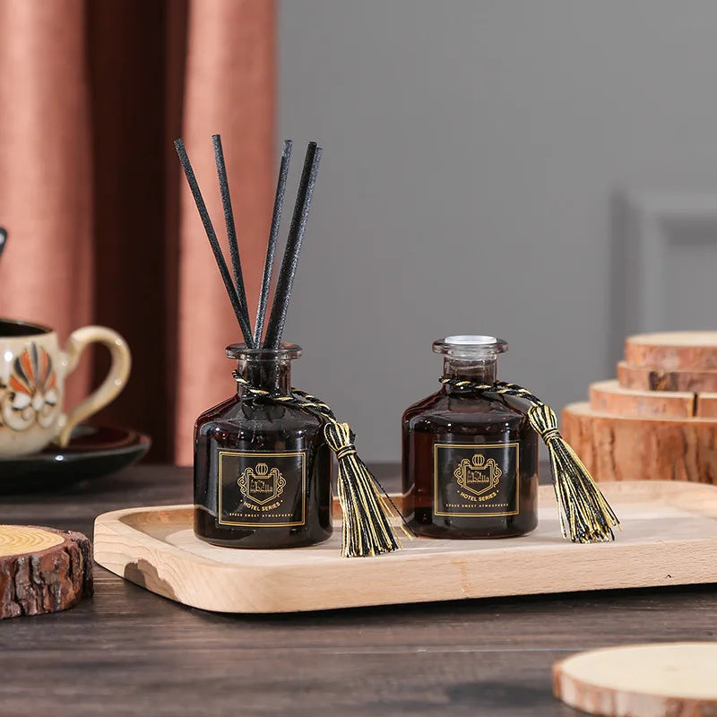 50ml Reed Diffuser Sets Good Smell Perfume, Bedroom Air Freshener, Long-Lasting Fragrance, European-Style Perfume Lavender Rose