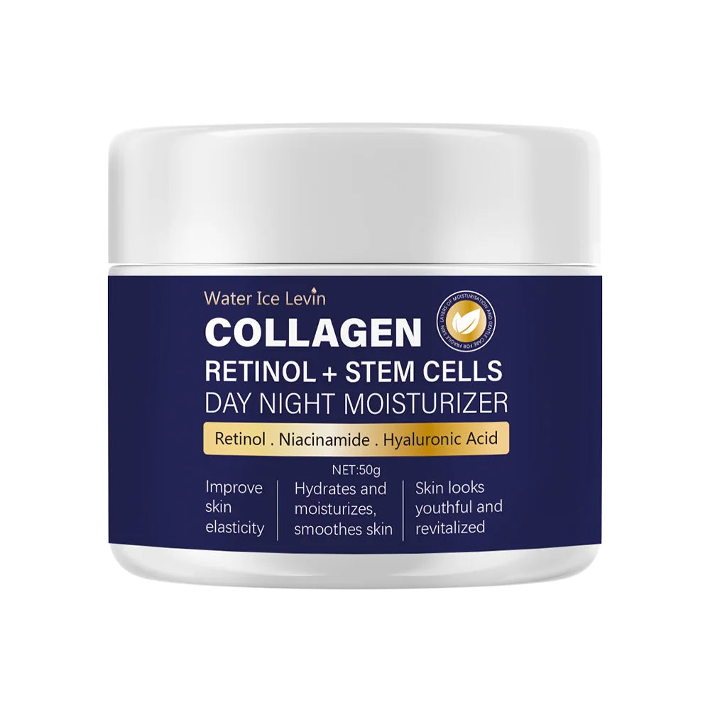 50g Collagen Cream for Face with Retinol and Hyaluronic Acid, Day Night Anti Aging Skincare Facial Moisturizer