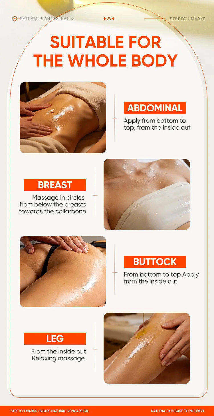 150ml Vitamin E Skin Care Oil Remove Pregnancy Stretch Marks Postpartum Care Elastic Skin Firming Collagen Body Care Oil
