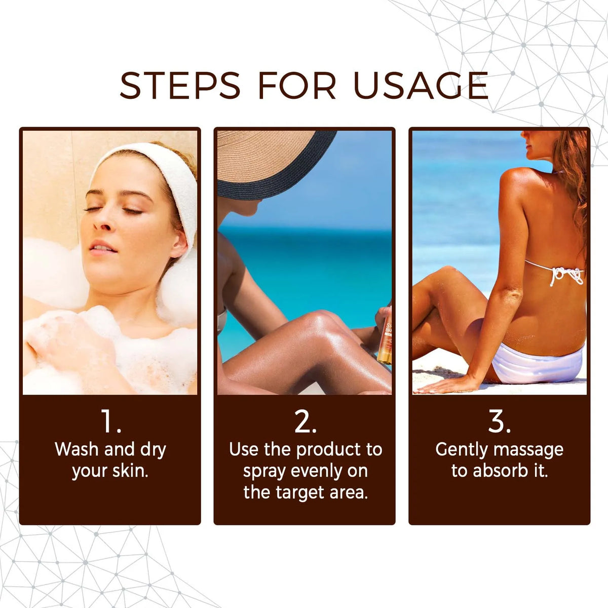 2-Phase Body Tanning Spray Natural Plant Extract Fast Absorption Refresh Non-Greasy Quick Dry Streak-Free Self Tanning Mist For Natural Bronze Glowing Sun-Kissed Skin Summer Beach Moisturizing Tanning