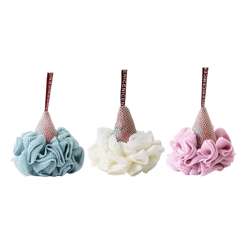 Men Women Bath Sponge Ice Cream Shape Exfoliating Loofah Body Scrubber Shower Cleaning Loofahs Bathroom Bathing Accessories