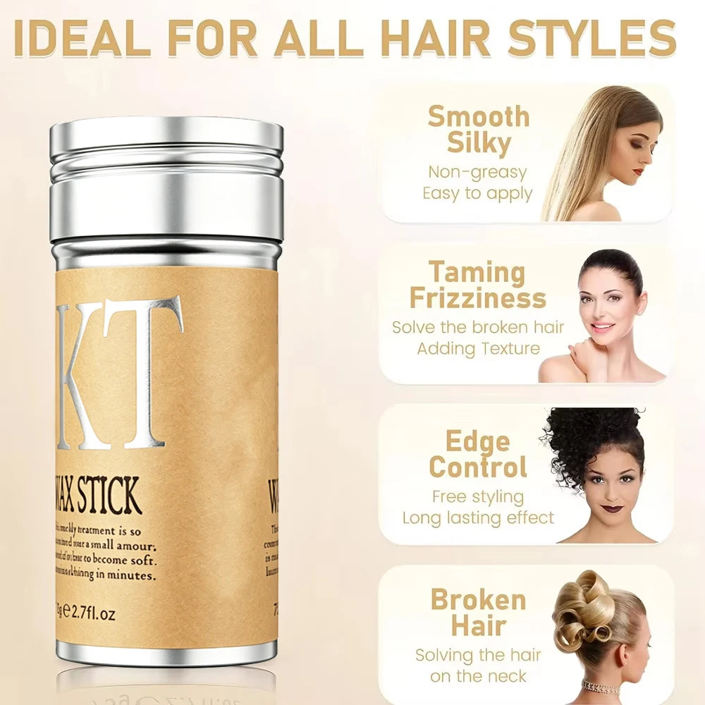 High Quality Hair Wax Stick for Wigs and Hairstyling-Edge Control, Non-Greasy Pomade for Fly Away and Frizzy Hair, Christmas Gif