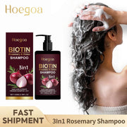 Red Onion Rosemary Shampoo Anti Hair Loss Repair Damaged Frizz Deep Cleansing Oil Control Thickening Hair Growth Shampoo