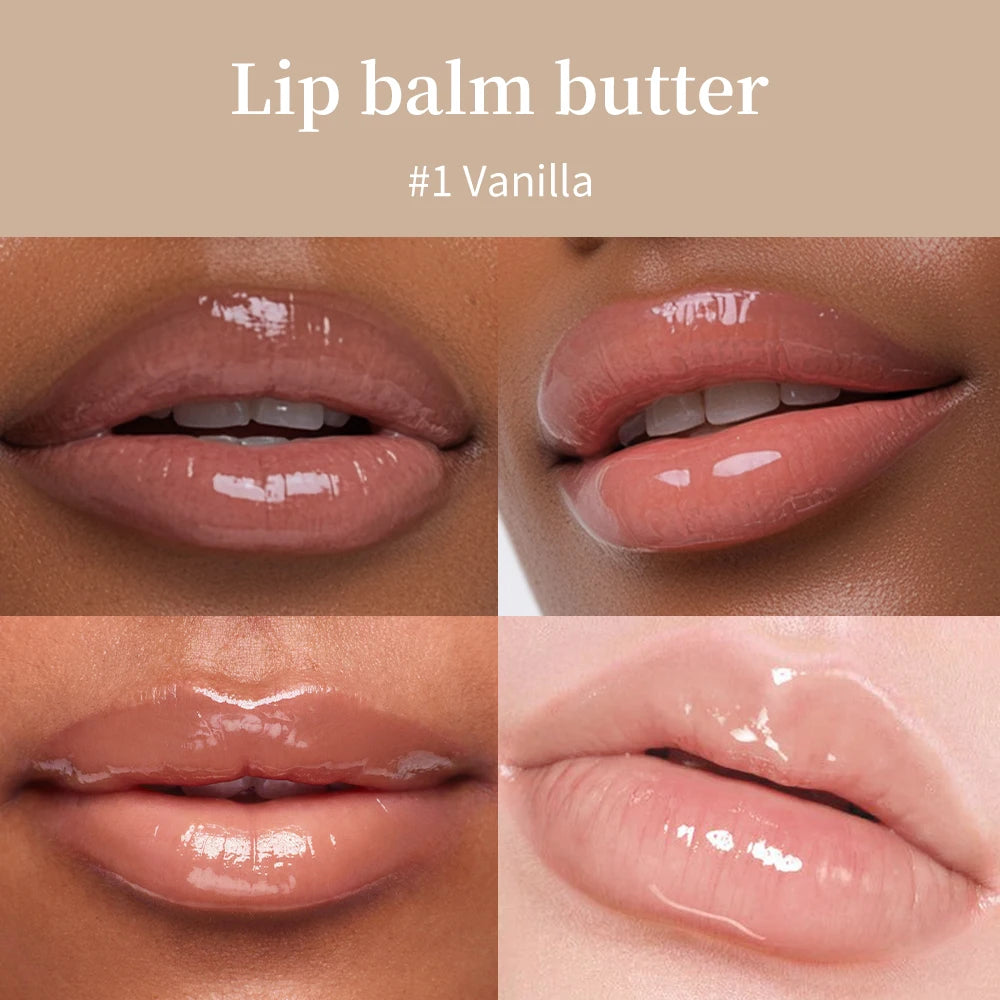 Summer Lip Balm Moisturizing Mirror Lip Gloss Lip Vanilla Mint Iced Coffee Cake Smell Lipstick Transparent Lip Oil  Makeup