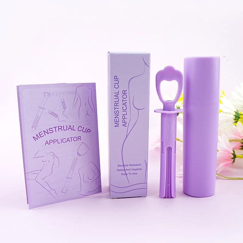 Disc/Cup Applicator Reusable Portable Medical Plastic Grade Booster Personal Hygiene Product Tampon Applicator