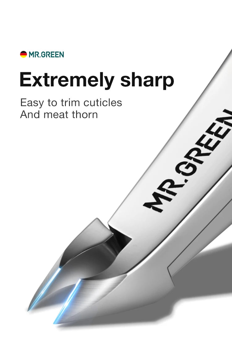 MR.GREEN Nail Cuticle Nipper Manicure Scissors Stainless Steel Dead Skin Remover Pusher Tool Trimmer