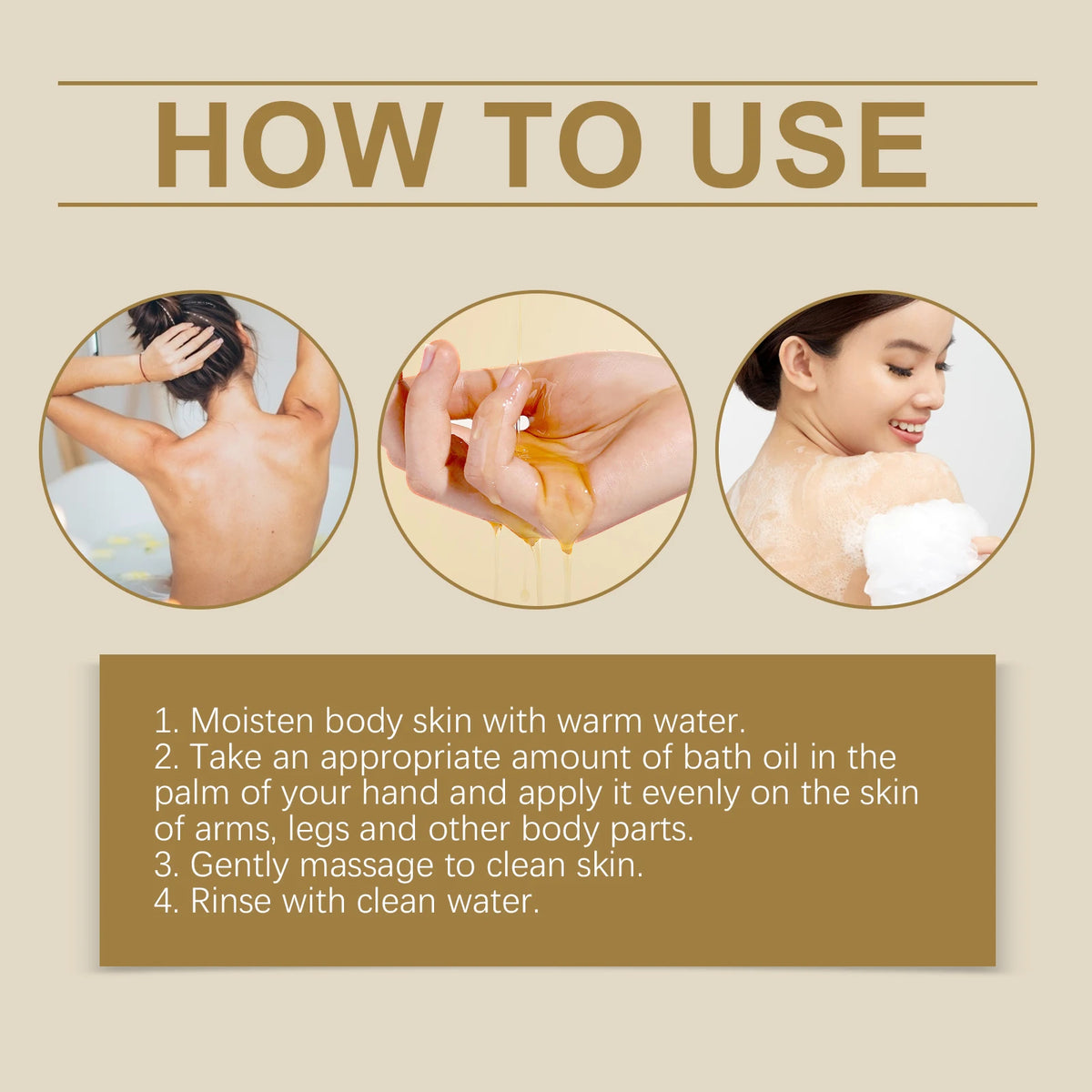 Bath Oil Exfoliating Dead Skin Remover Strengthen Barrier Ebony Fragrance Even Skin Tone Moisturizing Smoothing Body Shower Oil