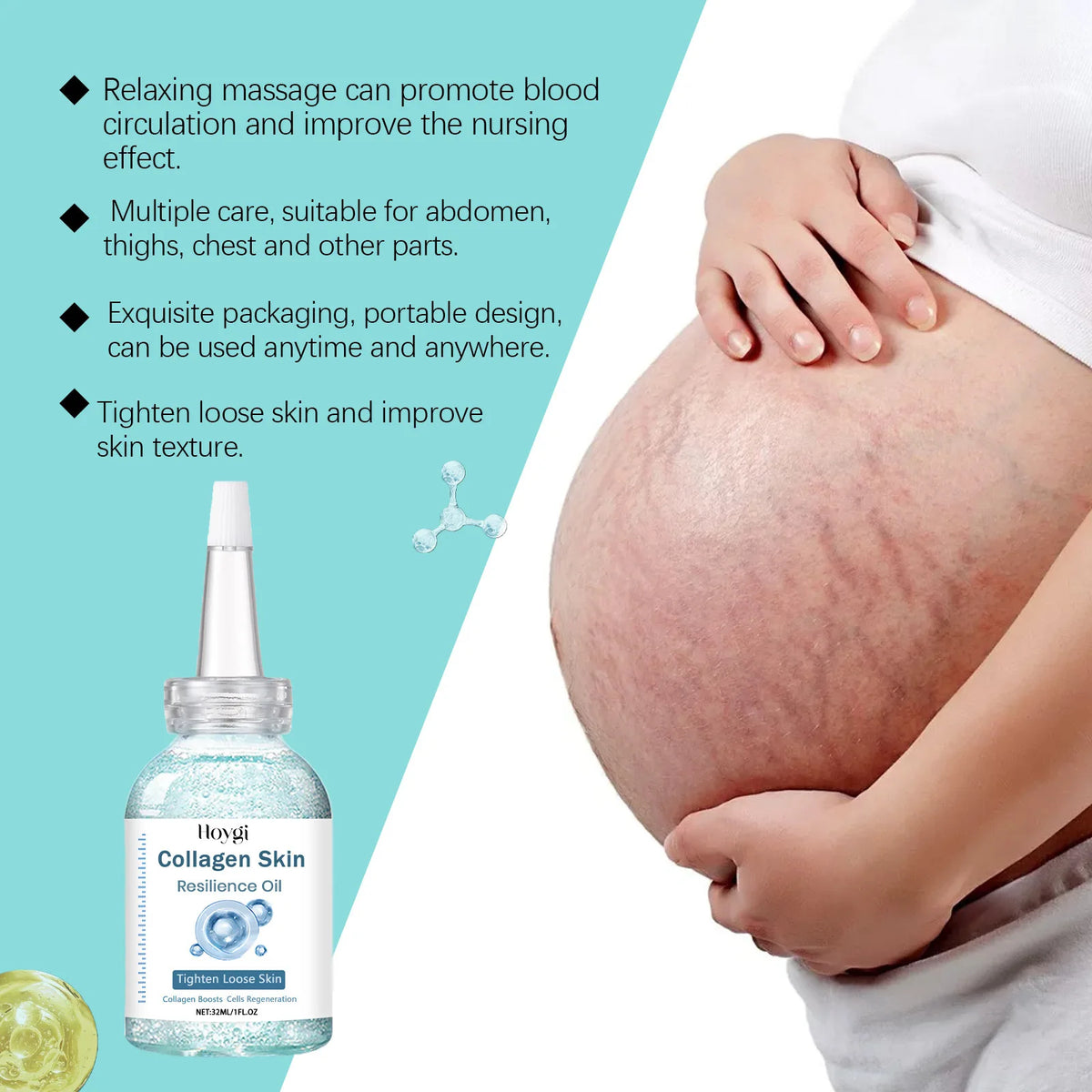 Stretch Mark Removal Oil Skin Care Treatment Anti W-rinkle Lifting Tightening Maternity Scar Postpartum Skin Repair Pregnant Oil