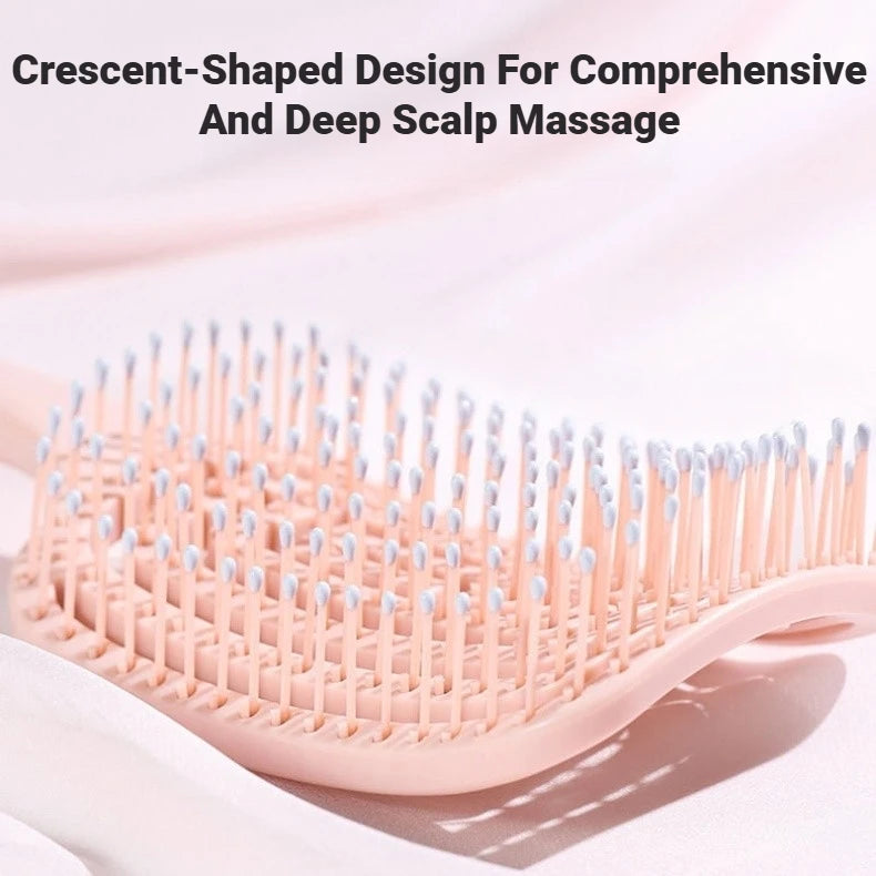 Women Salon Detangling Hair Brush Anti Static Scalp Exfoliating Massage Comb Wet Hair Styling Hairdressing Tool 1pc