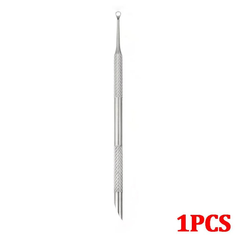Double-ended Stainless Steel Remover Manicure Sticks Tool Bevelled Nail Grinding File Circle Beveled Head Cuticle Pusher