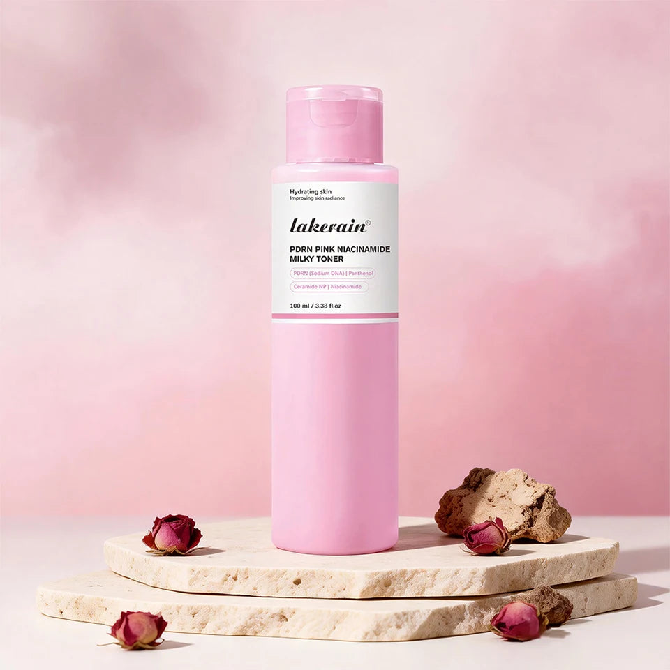 100ml PDRN Niacinamide Essence Toner For Glowing Skin Soothing Moisturizer Deep Nourishing Brightening Facial Water Lotion