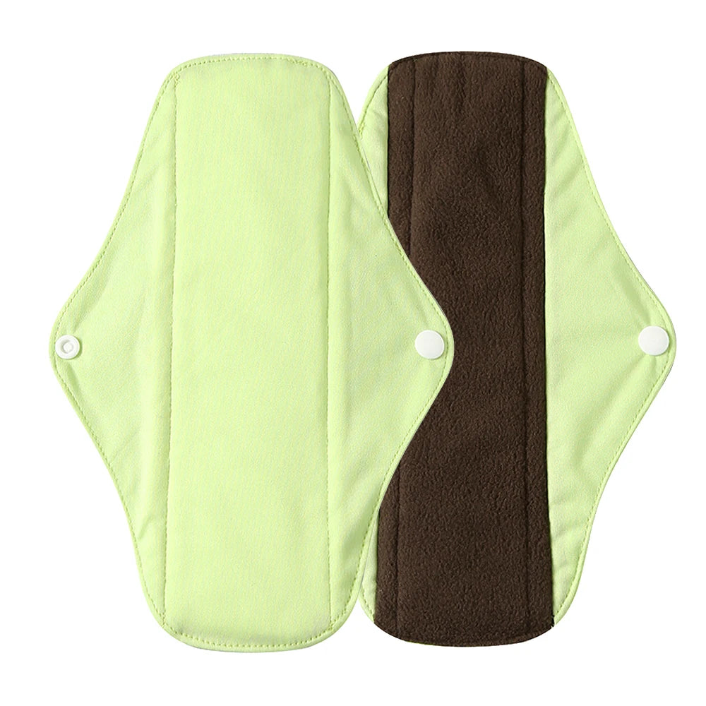 Reusable Organic Cotton Menstrual Pads Sanitary Napkins Washable Menstrual Sanitary Pad Women Cloth Menstrual Pad Period Pads