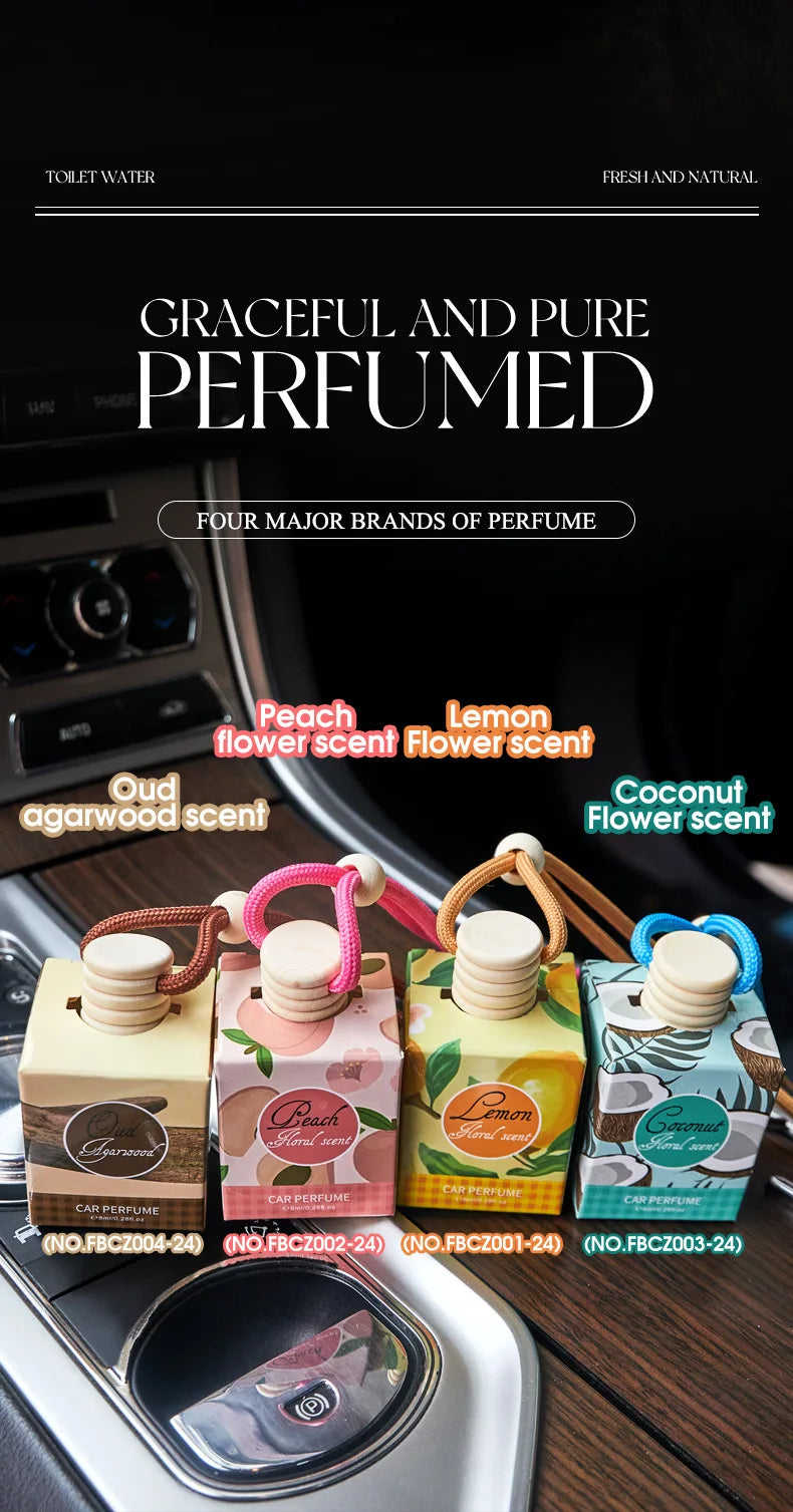 Car Air Freshener, Long Lasting Fragrance, Suitable for Car, Home, Office, Bathroom, Bedroom, Car Interior Aromatherapy