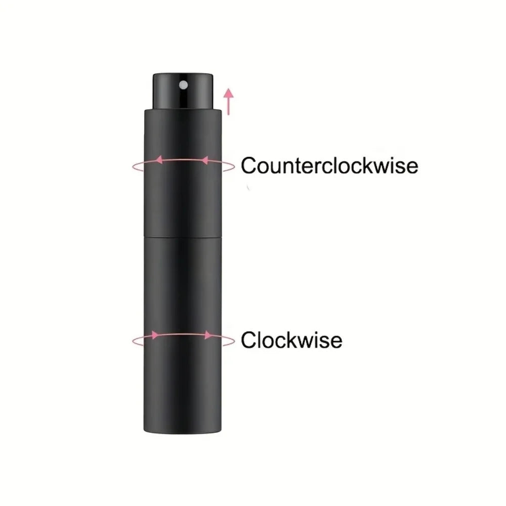 10ml Travel Perfume Sprayer Refillable Empty Dispenser Bottle Mini Cologne Atomizer Black Portable Cosmetics Container